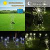 Solar Firework Light DIY Outdoor Garden Starburst Firework Lamp 200LED 35 Copper Wires Christmas String Light for Garden Decor