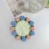 Heat Resistant Crochet Coasters Handwoven Coffee Table Cupmat Rose Placemat  Mother's Day Gift