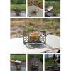 CAMPING MOON Alcohol Burner Multi-Cross Trivet Stainless Steel Trivet Cross Trivet Alcohol Burner Compact AS-ST