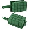 Hahood 2 Pieces Floral Foam Cage with Floral Foam Flower Arrangement Foam Cage with Handle Rectangle Flower Foam Cage Holder for Fresh Flowers, Home