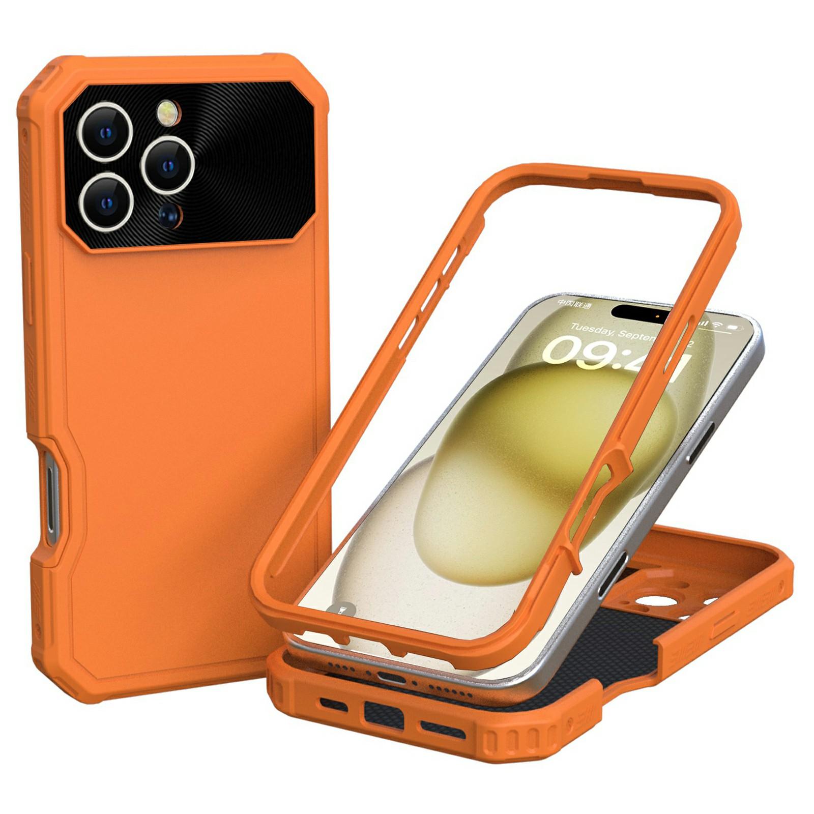 

GW24 For iPhone 16 Pro Max Case Compatible with MagSafe Drop-Proof TPU+PC Phone Protector Orange