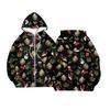 Women's Fashion Jacket Casual Printed Long-sleeved Hooded Cardigan Sweatshirts