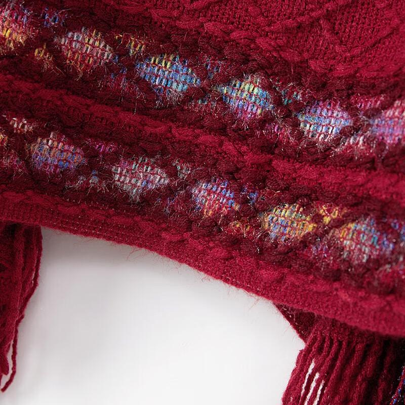 Women's Irregular Tassel Knit Shawl Cardigan