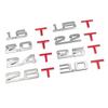 New Car 3D Metal 1.6T 1.8T 2.0T 2.8T Logo Sticker Emblem Badge Decals for Mazda KIA Renault TOYOTA BMW Ford Focus Car Styling