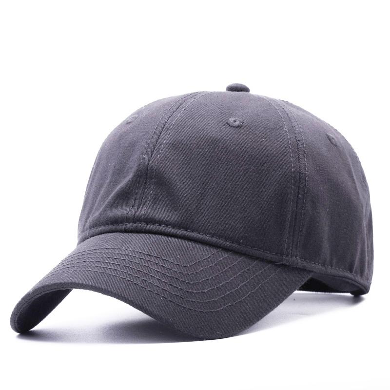 Cotton Wash Soft Top Plus Size Baseball Cap for Big Head Man Woman Large Snapback Hat Adult Blank Sport Sun Caps55-60cm 60-65cm