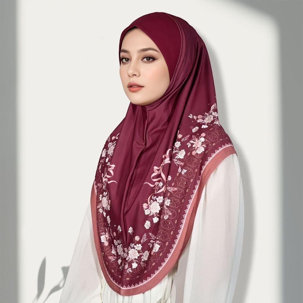 Ethnic Women Headscarf With Crystals Cotton Summer Fashion Wrap For Casual Wear