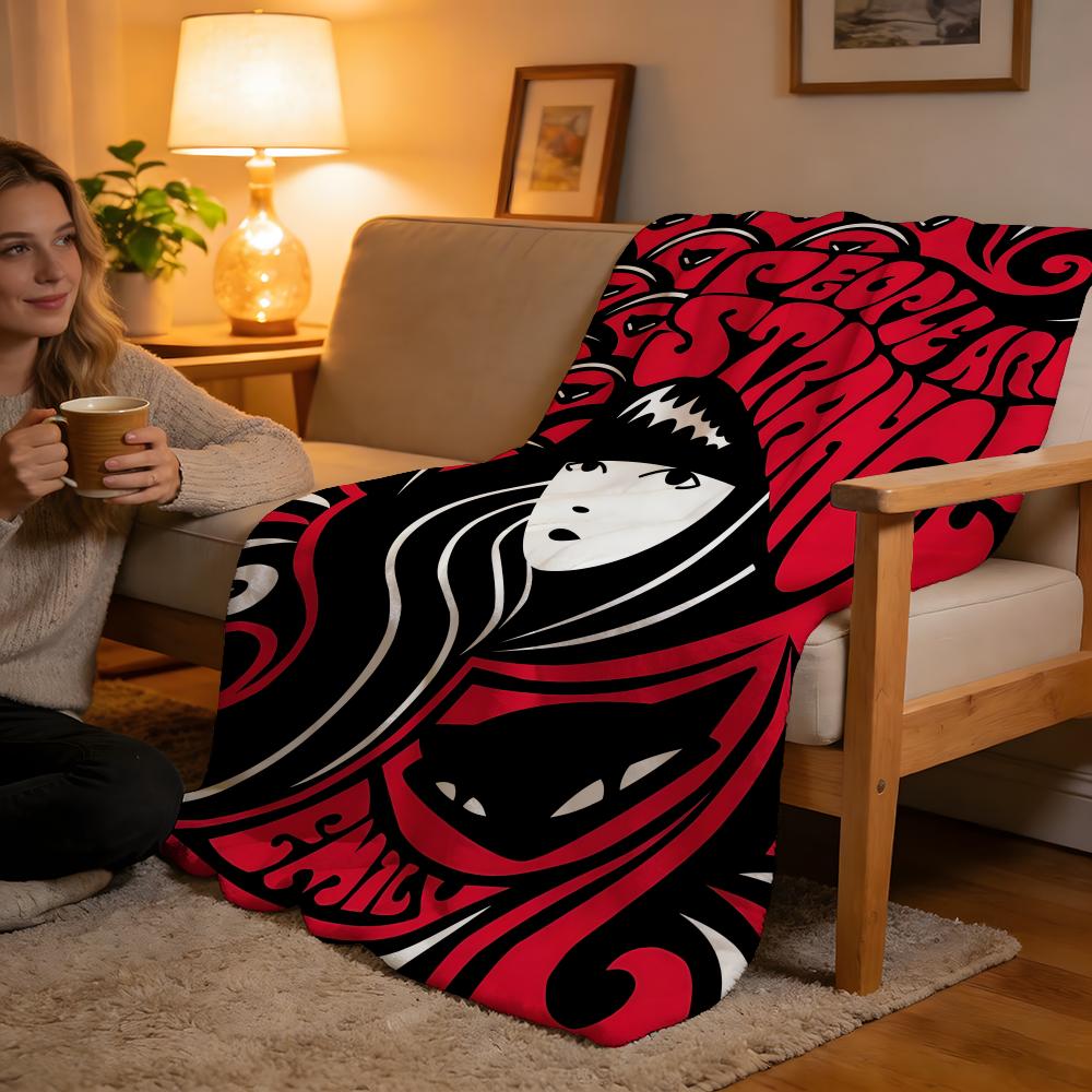 Comics Emily The Strange Hohe Dichte Kurzer Plüschdecke Für Sofa Nickerchen Klimatisiertes Zimmer Weich Hautfreundlich