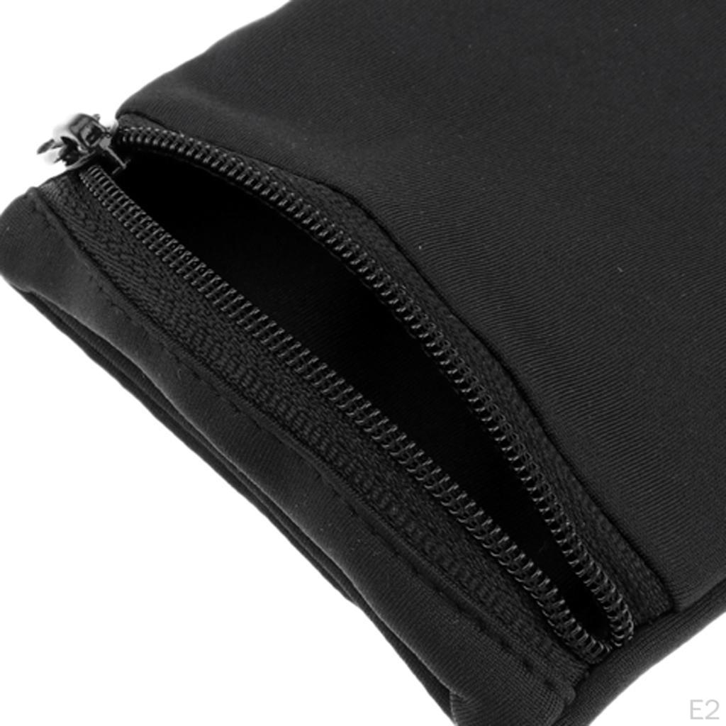 Wristband Sweatband Sweat Band Zipper Wallet For Sport Tennis Badminton Yoga