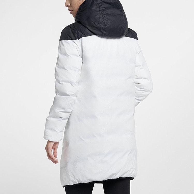 Nike Sportswear Windrunner Mid-Length Reversible Hooded Down Jacket Women Outerwear Black 939441-010