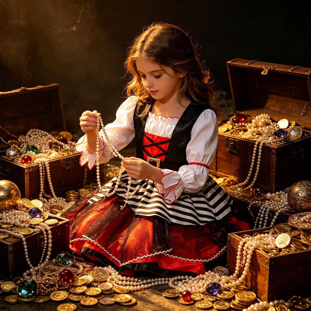 Halloween Pirate Costume Set for Party Performances