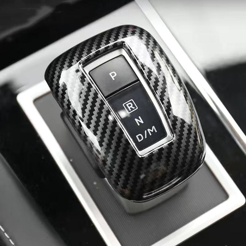 For Mitsubishi Xforce HEV 2025 2026 Car Interior Accessories ABS Carbon Shift Knob Cover Auto Gear Lever Head Trims Styling