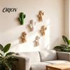 Kitchen Utility Hooks Cute Cactus Adhesive Hook, Nail-Free Resin Strong Load-Bearing Hanger, Self Wall Hangers Mount Organizer for Towels Keys