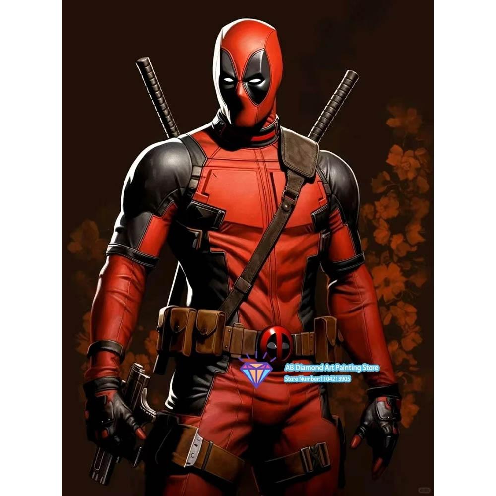 Deadpool's Heart-warming/Bie's Famous Scene Diamond Painting Full of Diamonds Handmade DIY Full Diamond and Gem Sticker Home Decoration Painting