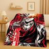 Anime Bleach Kurosaki Ichigo Cartoon Flannel Blanket,Ultra Soft Warm Plush Throw for Home Bedroom Bed Sofa Cover Travel Kid Gift