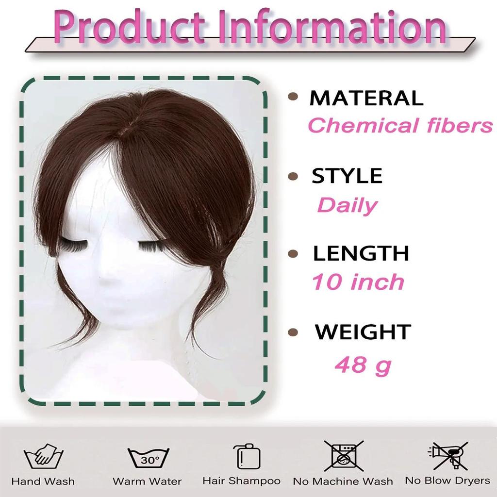 Peruka kucyk, smoczy wąs z wysoką czaszką, białe włosy na kucyku, puszysta i plama zwiększająca objętość włosów