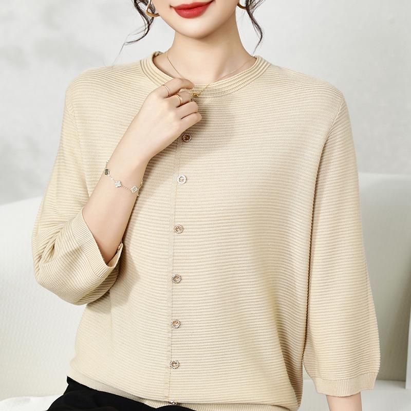 Qinghe Cashmere Women's 30% Cashmere Sweater - Soft & Warm Wool Blend Pullover