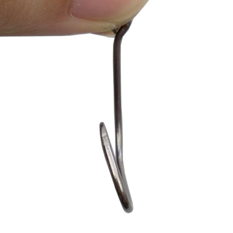 50pcs 7381 High Carbon Steel Fishing Hooks Black Wide Gap Offset Sport Circle Bait Fishing Hook Size 1 1/0 2/0 3/0 4/0 5/0