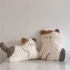 Cute Cat Plush Pillow With Embroidered Animal Design For Sofa Bed Decor And Gift