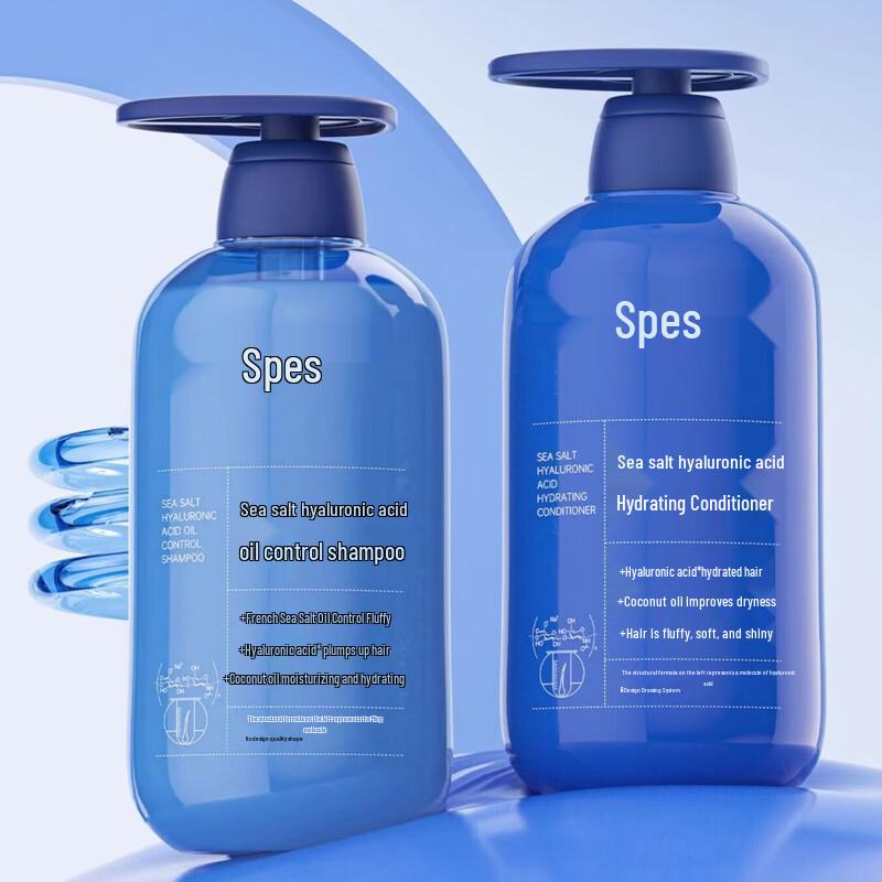 Spēs Sea Salt Hyaluronic Acid Oil Control Shampoo & Conditioner Set
