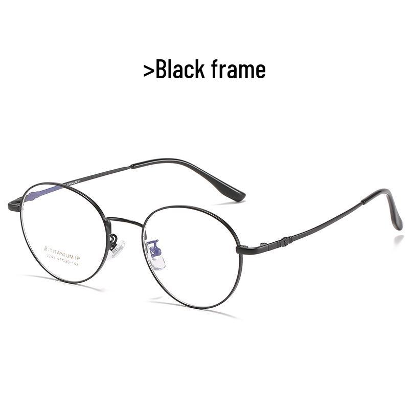 Ultra-Light Titanium Myopia Glasses Frame - Anti-Blue Light, Eye Protection, Student-Friendly, Model 2243