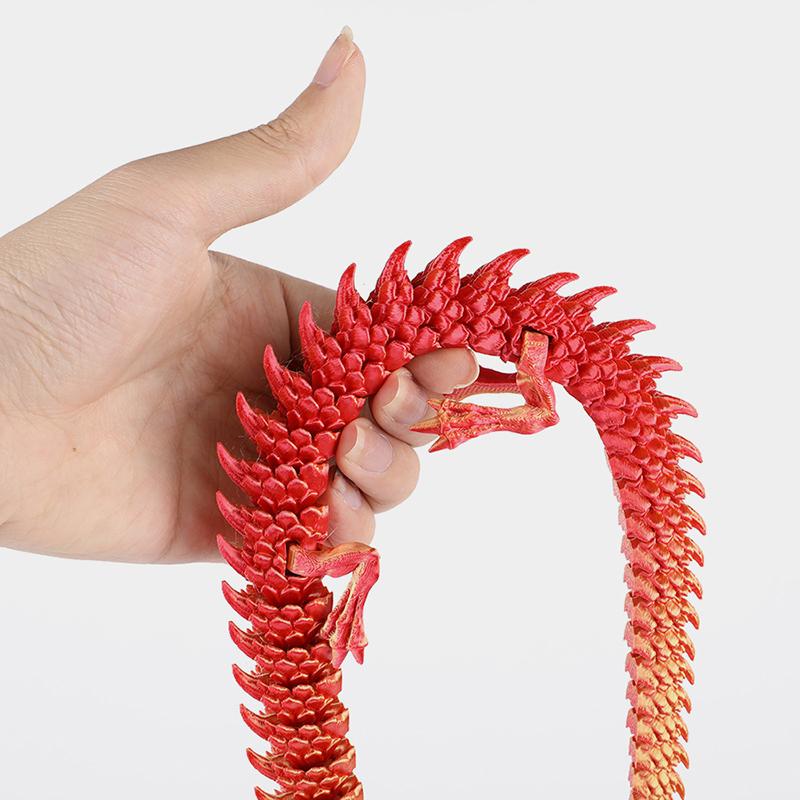 3D Tištěný Čínský Drak Celé Tělo Klouby Které Se Mohou Pohybovat Domácí Vybavení A Dekorace Stojí za Sbírání Kreativní Hračky