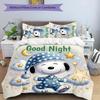 3pcs Happy Puppy pattern bedding set duvet cover set includes duvet cover &pillowcases, perfect all season bedroom decoration & gift