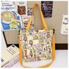Labubu New Messenger Bag Student Tutoring Bag Shoulder Bag Female Cute Labubu Large Capacity Waterproof Tote Bag