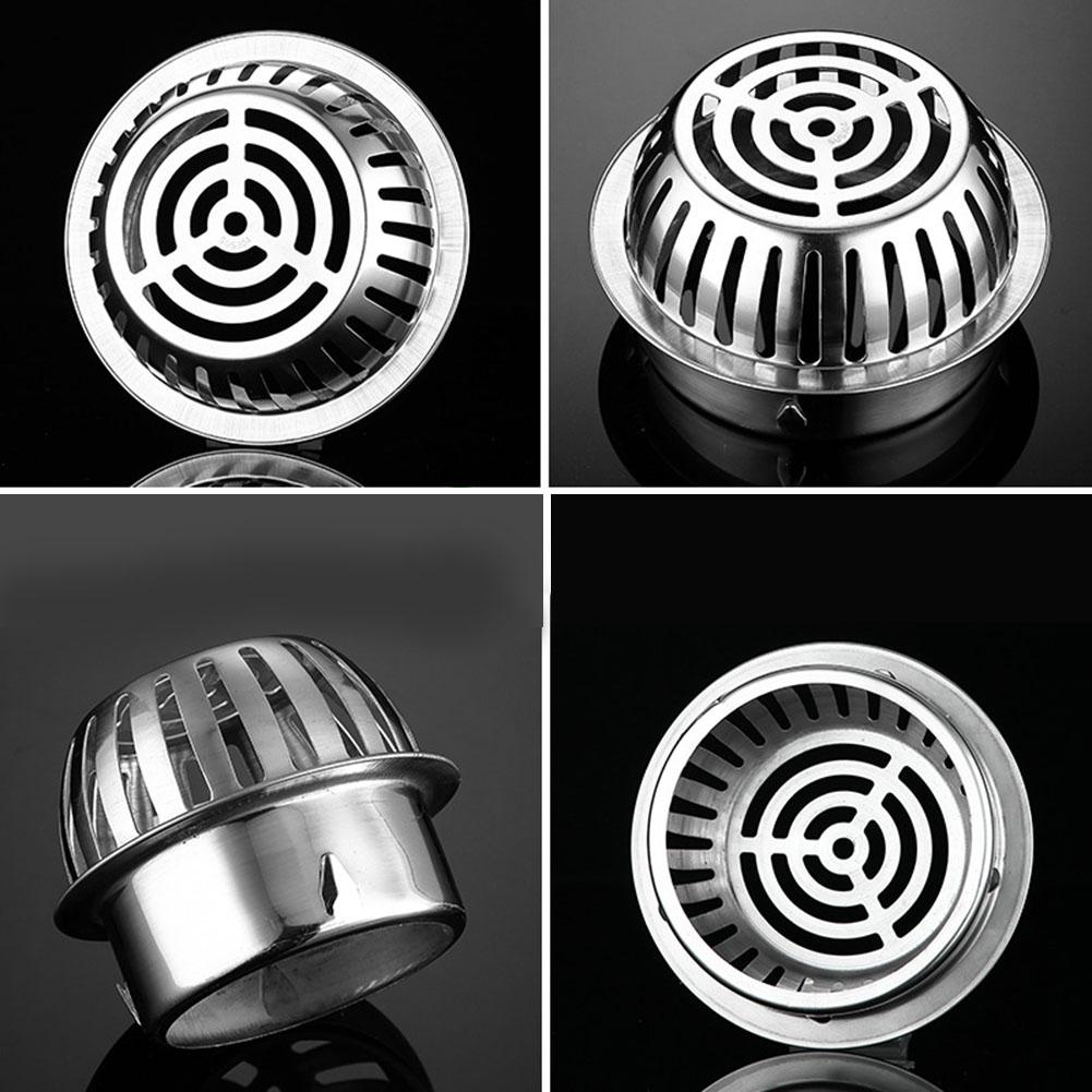 Balcony Roof Floor Drain Stainless Steel Round Large Displacement Anti-Clog Filter Screen Cover Outdoor Floor Drain Gutter Sewer