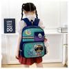 Cute Cartoon Backpack For 1-2 Grade Kids Lightweight Breathable Nylon Material Load Reduction Animal Pattern