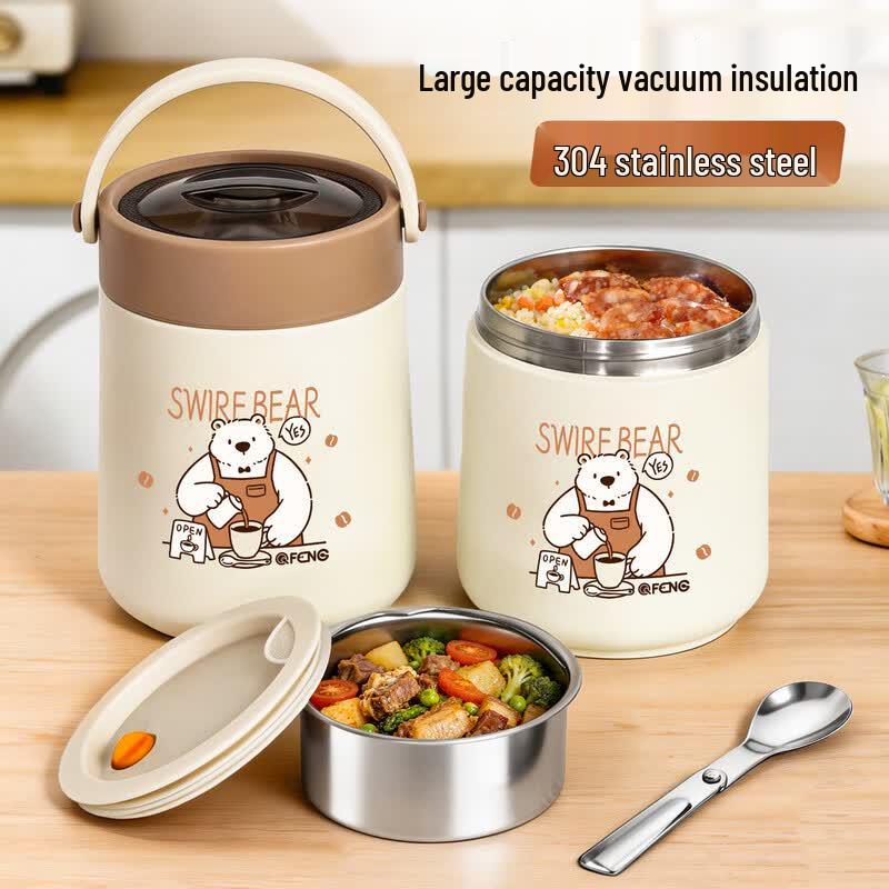QF 304 Stainless Steel Insulated Lunch Box with Handle