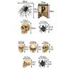 Retro Halloween Hanging Banner Witch Spider Web Skull Pendant Ornament Scary Creative Happy Halloween Party Decorations