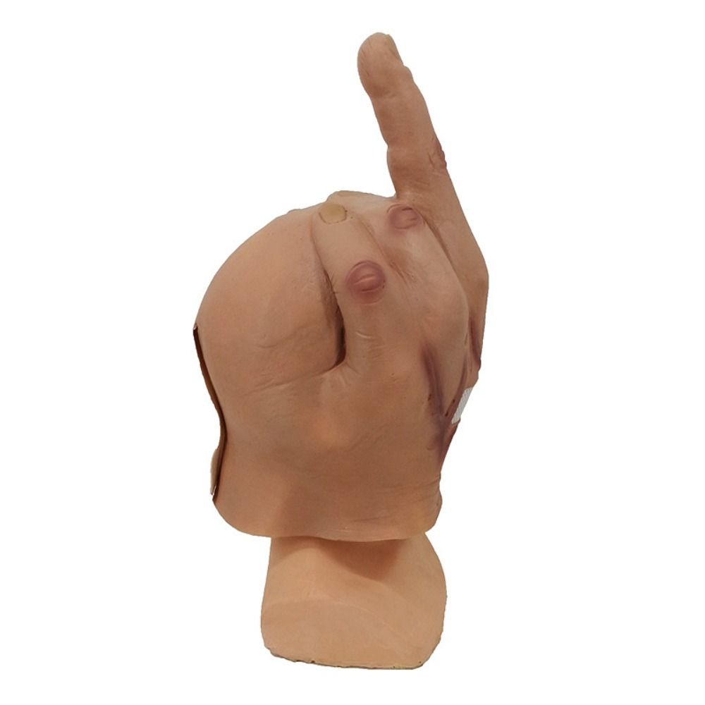 Vertical Middle Finger Despise Mask Give The Finger Spoof Headgear Props  Carnivals