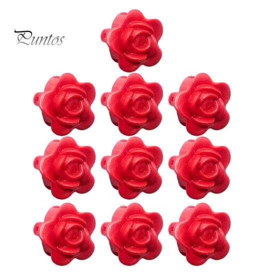 

10 шт. зажим для крепления растений на стену, самоклеящийся крючок для фиксации лианы, тяговый инструмент, настенный зажим для поддержки растений Rose красный