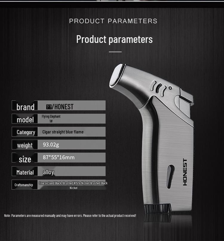 Flying Elephant Metal Jet Torch Lighter for Cigars, Mosquito Coils, and Incense.