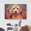 5d DIY Diamond Painting Cross Stitch Cute Animals Pet Dogs Diamond Embroidery Mosaic Full Round Drill Home Decor Arts