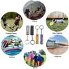 Double Pipe Whistle Pendant Keychain Whistle for Survival High Decibel Outdoor Camping Emergency Survival Tool Whistle Keyring