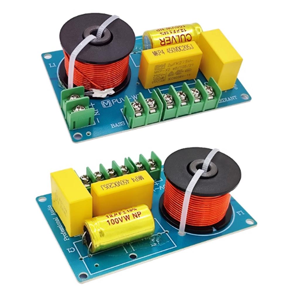 3-Way Hi-Fi Crossover Filter Module MKP Metal Film Audio Hifi Filter Circuit Board Bookshelf Audio for 3.5/4/4.5-8 Inch Speakers