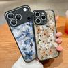 Vintage Floral Pattern Case For iPhone 17 Pro Max Magnetic For Magsafe Matte Cover For iPhone 16 Pro Max 15 14 13 16E Air