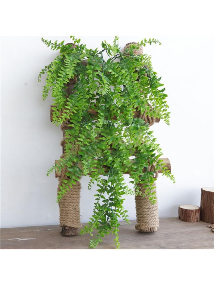 Artificial Hanging Plants Vines Ferns Pteris Rattan Fake Plastic Leaves