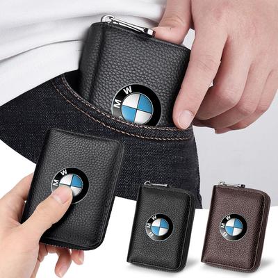 Leather Car Driver's License ID Card Bank Card Wallet Car Styling For E46 E90 E60 F30 F10 E39 E36 F20 G30 G20 E87 E92 E91