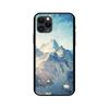 Black tpu case for iphone 5 5s se 2020 6 6s 7 8 plus x 10 XR XS 11 12 mini pro MAX back cover Winter Snow Mountain Scene