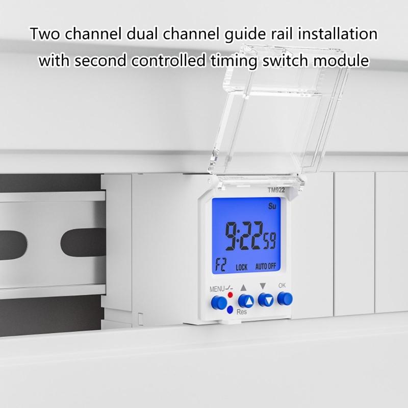 Precisions Timing Switches Double Independent channel Energy Saving Programmable Timers Switches for Home & Office
