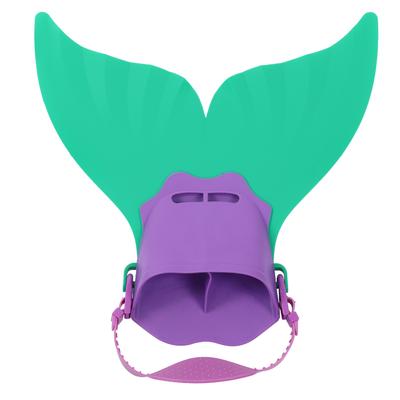 Mermaid Swim Fins for Kids Swimming Monolithic Tail Fins OnePiece Flipper for Children