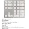 Mini numerická klávesnice 2,4G bezdrátová Bluetooth kompatibilní s duálními režimy 35 kláves Tichý přenosný notebook Klávesnice pro telefon Počítačové příslušenství