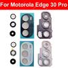 Copri Lente Vetro Fotocamera Posteriore Per Motorola Moto Edge 30 Pro XT2201-1 Vetro Lente Fotocamera Posteriore con Supporto a Telaio Pezzi di Ricambio