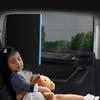 Magnetic Two-Tone Sunshade Curtains for Car Windows - Heat Insulation & Sun Protection