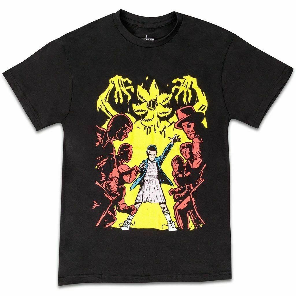 Adult t Shirt -Stranger Things -Eleven Unisex Graphic T-Shirt - Black - NEW 3XL
