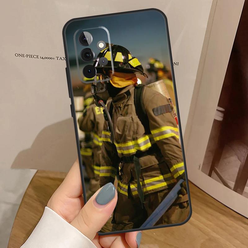 Cool Firefighter Heroes Fireman Phone Case For Samsung Galaxy A32 A52 A12 A53 A33 A23 A13 A54 A34 A14 A51 A15 A25 A35 A55