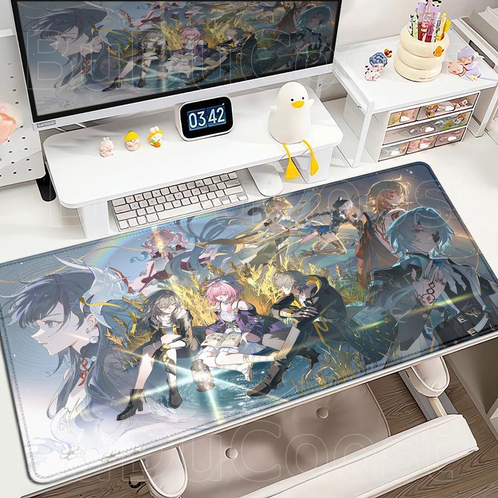 Cute Anime Mouse Mat Castorice Evernight Cyrene Mouse Pad Honkai Star Rail Gaming Mousepad Computer Keyboard Pc Laptop Desk Mat