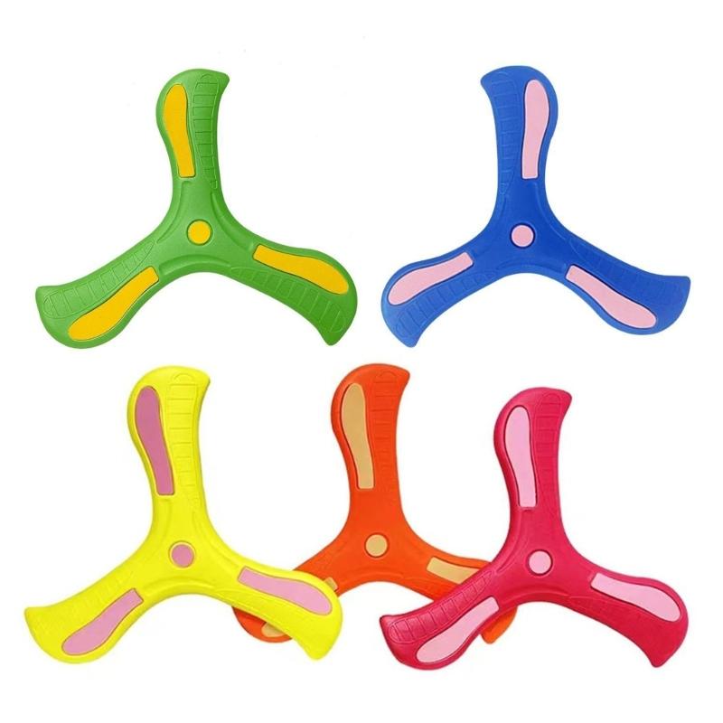 Children’s Boomerangs Toy Colorful EVA Safe Flying Toy for Outdoor Fun and Family Activity Throwing Game Beach Toy